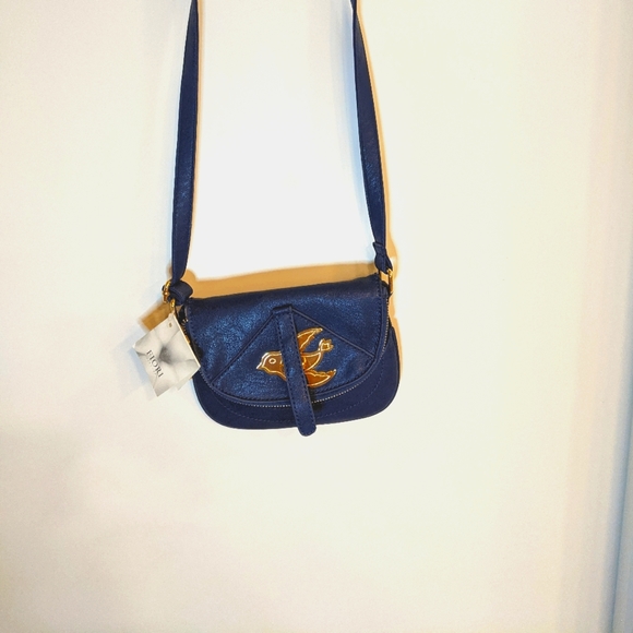 Women's Fiore hand bag Navy Blue and Gold - Picture 2 of 7
